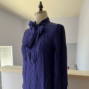 Deep Blue Silk Dress from Banana Republic, size petite M